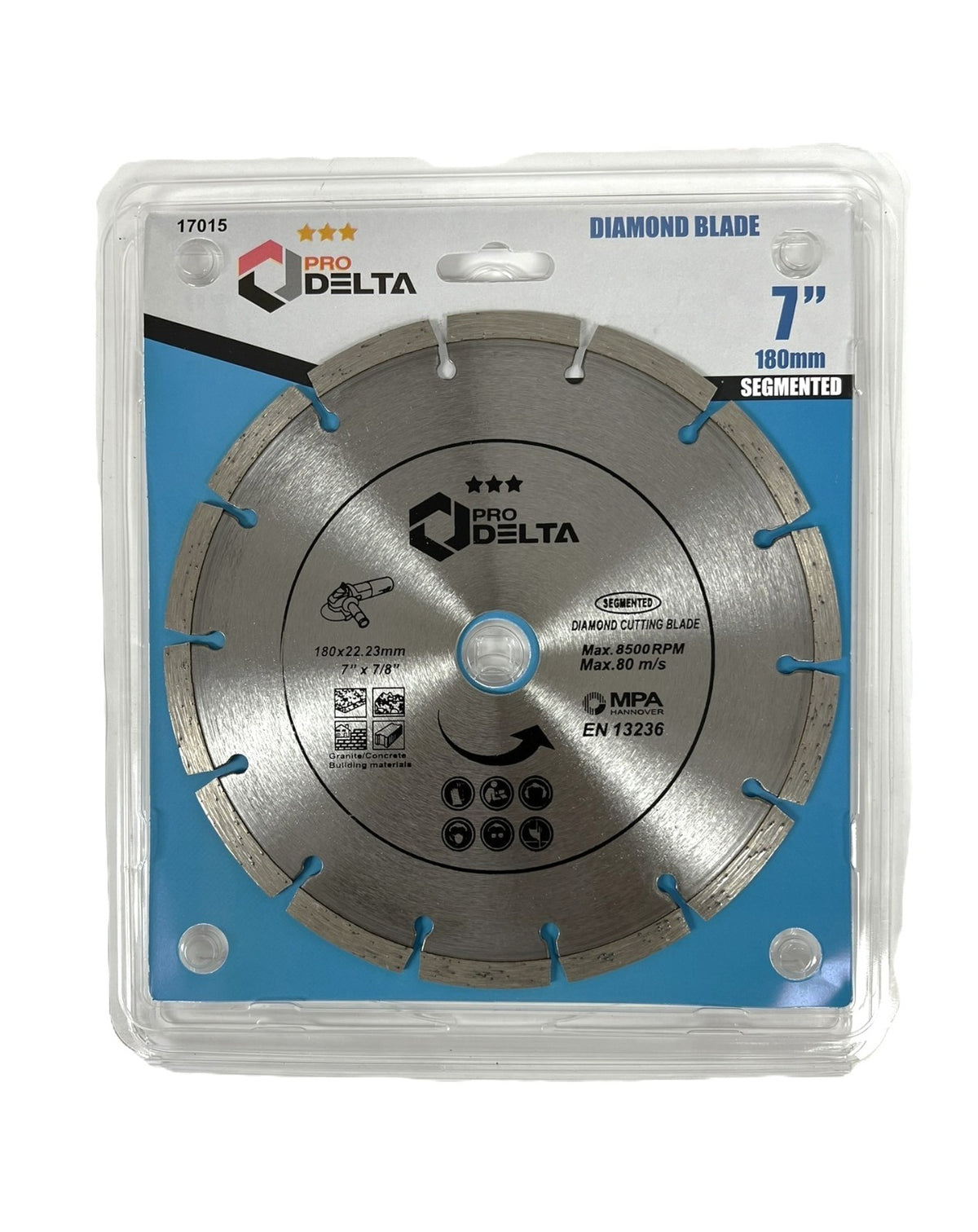 Disco diamantado segmentado de 7"