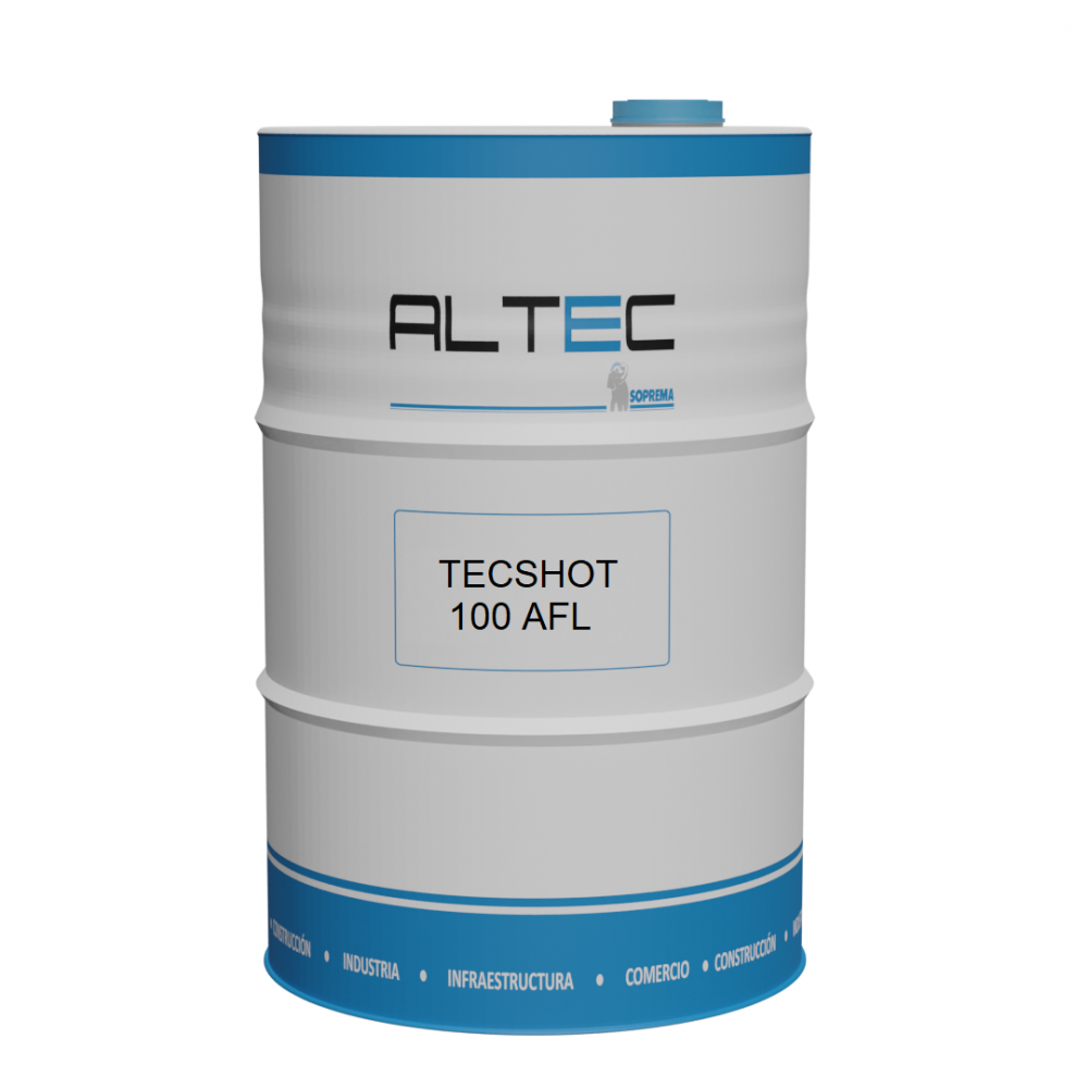 TECSHOT 100 AFL, TAMBOR 250 KG  / acelerante para hormigones proyectados