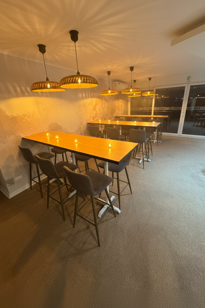 Mesa cafetería